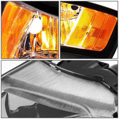 FAROS 99-04 FORD MUSTANG - LED DRL - DAY TIME RUNNING LIGHT STRIP REQUIRES WIRING TO VEHICLE - CHROME HOUSING / AMBER CORNER - 9007 LOW / HIGH BEAM