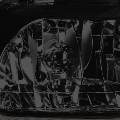 FAROS 99-04 FORD MUSTANG - LED DRL - SMOKE HOUSING / CLEAR CORNER - 9007 LOW / HIGH BEAM