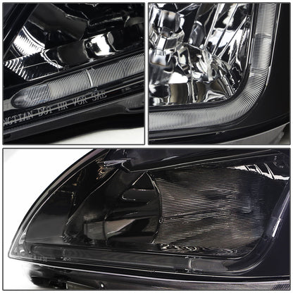 FAROS 03-07 HONDA ACCORD 2/4-DOOR - LED DRL - SMOKE HOUSING / CLEAR CORNER - 9006 LOW BEAM / 9005 HIGH BEAM