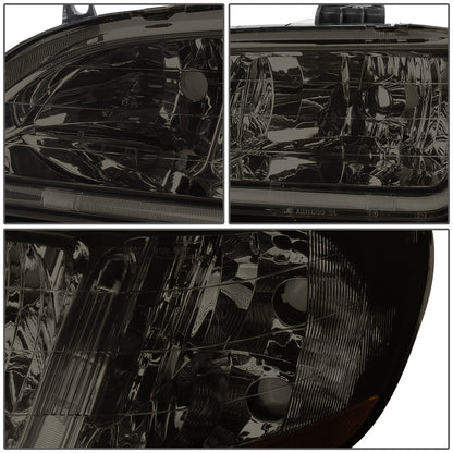 FAROS 98-02 HONDA ACCORD 2/4-DOOR - LED DRL - SMOKE HOUSING / AMBER CORNER - 9006 LOW BEAM / 9005 HIGH BEAM