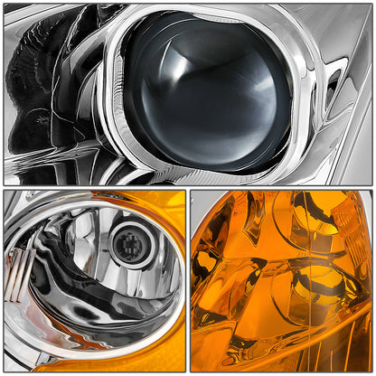 FAROS 01-03 HONDA CIVIC COUPE / SEDAN - LED RUNNING LIGHT REQUIRES WIRING INTO EXISTING LIGHTING WIRE HARNESS - LED DRL - PROJECTOR - CHROME HOUSING / AMBER CORNER - H7 LOW BEAM / H7 HIGH BEAM