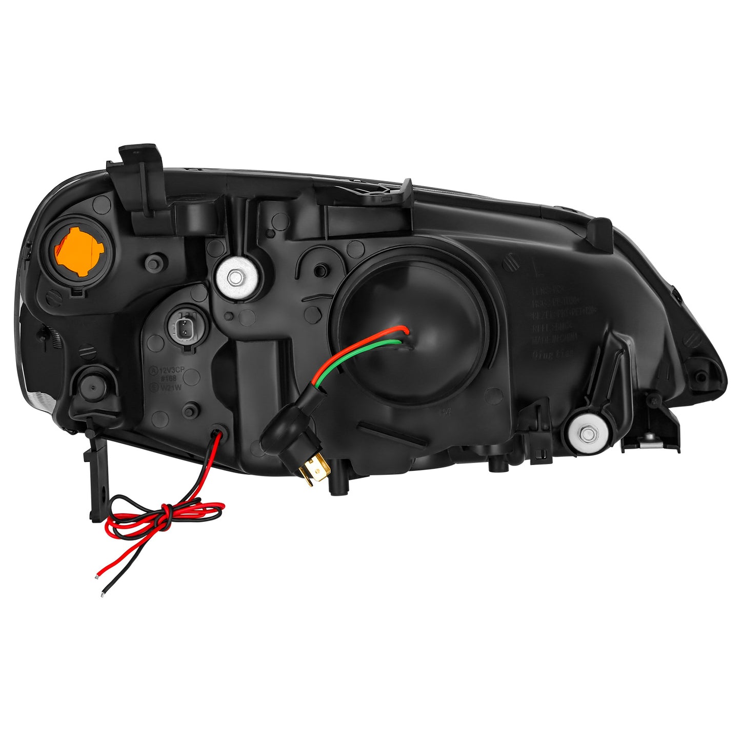 FAROS 01-03 HONDA CIVIC COUPE / SEDAN - LED RUNNING LIGHT REQUIRES WIRING INTO EXISTING LIGHTING WIRE HARNESS - LED DRL - PROJECTOR - CHROME HOUSING / AMBER CORNER - H7 LOW BEAM / H7 HIGH BEAM