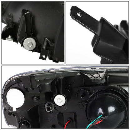 FAROS 01-03 HONDA CIVIC COUPE / SEDAN - LED RUNNING LIGHT REQUIRES WIRING INTO EXISTING LIGHTING WIRE HARNESS - LED DRL - PROJECTOR - CHROME HOUSING / CLEAR CORNER - H7 LOW BEAM / H7 HIGH BEAM