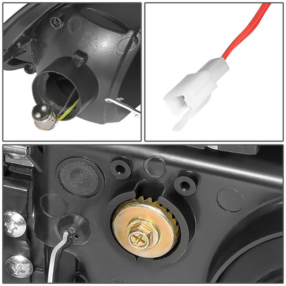 FAROS 92-95 HONDA CIVIC 2/3DR - DRL REQUIRES WIRING INTO EXISTING LIGHTING HARNESS - LED DRL - CHROME HOUSING / CLEAR CORNER - H4 HEADLIGHT / LED SIGNAL