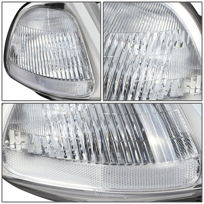 FAROS 96-98 HONDA CIVIC - LED RUNNING LIGHT REQUIRES WIRING INTO EXISTING LIGHTING WIRE HARNESS - LED DRL - PROJECTOR - CHROME HOUSING / CLEAR CORNER - H7 LOW BEAM / H7 HIGH BEAM