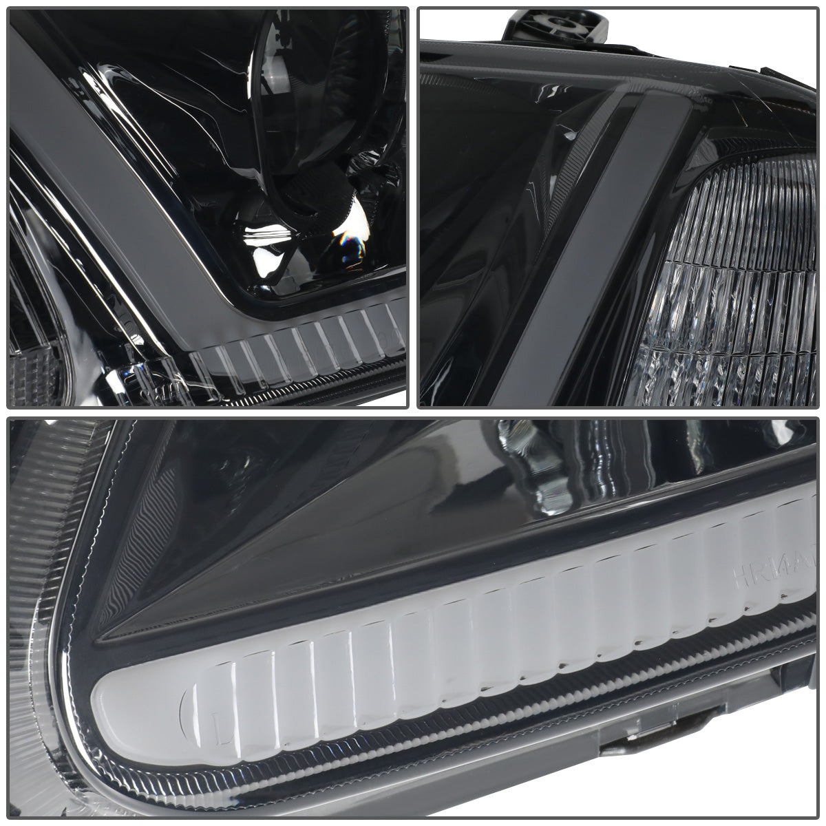 FAROS 96-98 HONDA CIVIC - LED RUNNING LIGHT REQUIRES WIRING INTO EXISTING LIGHTING WIRE HARNESS - LED DRL - PROJECTOR - SMOKE HOUSING / CLEAR CORNER - H7 LOW BEAM / H7 HIGH BEAM