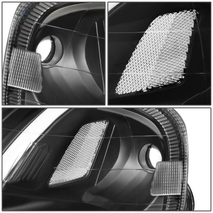 FAROS 99-00 HONDA CIVIC - LED RUNNING LIGHT REQUIRES WIRING INTO EXISTING LIGHTING WIRE HARNESS - LED DRL - PROJECTOR - BLACK HOUSING / CLEAR CORNER - H7 LOW BEAM / H7 HIGH BEAM