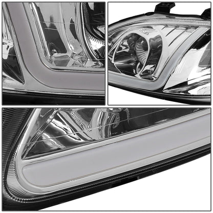 FAROS 99-00 HONDA CIVIC - LED RUNNING LIGHT REQUIRES WIRING INTO EXISTING LIGHTING WIRE HARNESS - LED DRL - PROJECTOR - CHROME HOUSING / CLEAR CORNER - H7 LOW BEAM / H7 HIGH BEAM