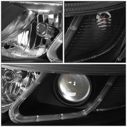 FAROS 14-15 KIA SORENTO - FITS MODELS WITH HALOGEN HEADLIGHTS WITH LED DRL - LED DRL - BLACK HOUSING / CLEAR CORNER