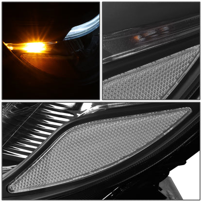 FAROS 14-15 KIA SORENTO - FITS MODELS WITH HALOGEN HEADLIGHTS WITH LED DRL - LED DRL - BLACK HOUSING / CLEAR CORNER