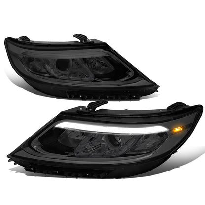FAROS 14-15 KIA SORENTO - FITS MODELS WITH HALOGEN HEADLIGHTS WITH LED DRL - LED DRL - SMOKE HOUSING / CLEAR CORNER