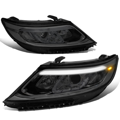 FAROS 14-15 KIA SORENTO - FITS MODELS WITH HALOGEN HEADLIGHTS WITH LED DRL - LED DRL - SMOKE HOUSING / CLEAR CORNER