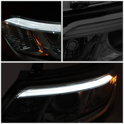 FAROS 14-15 KIA SORENTO - FITS MODELS WITH HALOGEN HEADLIGHTS WITH LED DRL - LED DRL - SMOKE HOUSING / CLEAR CORNER