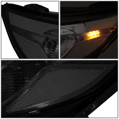 FAROS 14-15 KIA SORENTO - FITS MODELS WITH HALOGEN HEADLIGHTS WITH LED DRL - LED DRL - SMOKE HOUSING / CLEAR CORNER