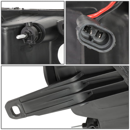 FAROS 07-13 GMC SIERRA 1500 / 07-14 GMC SIERRA 2500, 3500 - DOES NOT FIT 2007 CLASSIC STYLES - LIGHT BAR REQUIRES WIRING INTO EXISTING HARNESS - DUAL U-BAR LED DRL - BLACK HOUSING / CLEAR CORNER