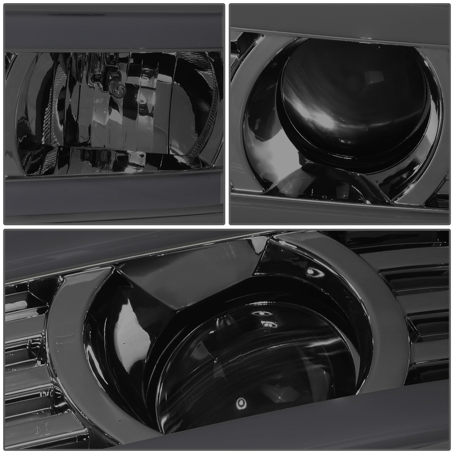 FAROS 07-13 GMC SIERRA 1500 / 07-14 GMC SIERRA 2500, 3500 - DOES NOT FIT 2007 CLASSIC STYLES - LIGHT BAR REQUIRES WIRING INTO EXISTING HARNESS - DUAL U-BAR LED DRL - SMOKE HOUSING / CLEAR CORNER