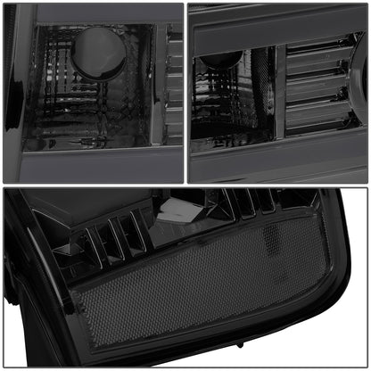 FAROS 07-13 GMC SIERRA 1500 / 07-14 GMC SIERRA 2500, 3500 - DOES NOT FIT 2007 CLASSIC STYLES - LIGHT BAR REQUIRES WIRING INTO EXISTING HARNESS - DUAL U-BAR LED DRL - SMOKE HOUSING / CLEAR CORNER