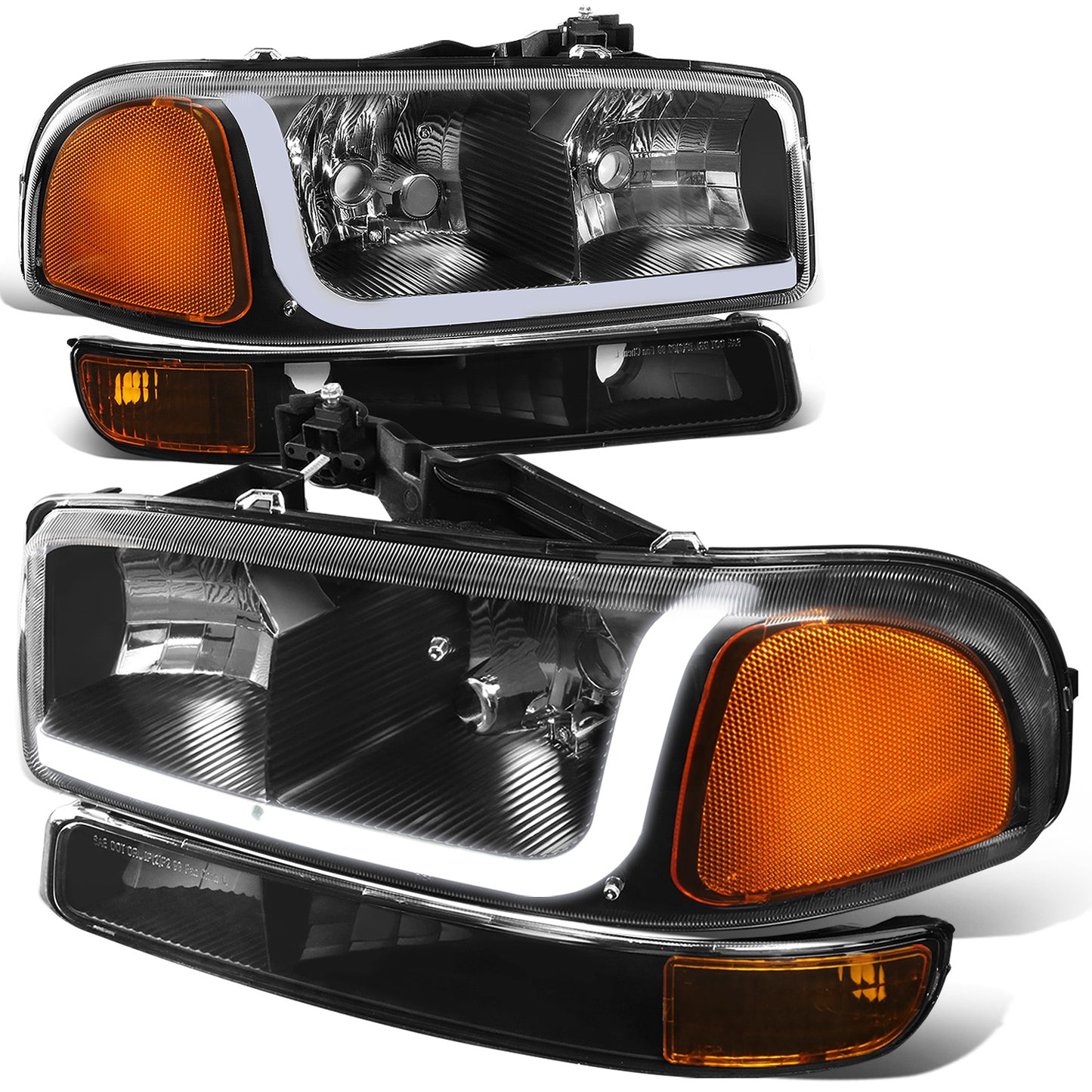 FAROS 99-07 GMC SIERRA 1500 / 01-07 GMC SIERRA 1500HD, SIERRA 2500HD, SIERRA 3500HD / 99-04 GMC SIERRA 2500 / 99-06 GMC YUKON / 00-06 GMC YUKON XL 1500, YUKON XL 2500 / 2001 GMC SIERRA C3 - DOES NOT FIT DENALI TRIMS / FITS 2007 CLASSIC MODELS ONLY - LED
