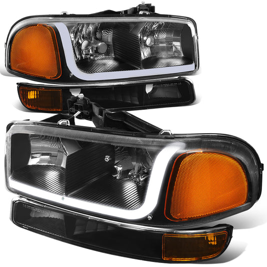 FAROS 99-07 GMC SIERRA 1500 / 01-07 GMC SIERRA 1500HD, SIERRA 2500HD, SIERRA 3500HD / 99-04 GMC SIERRA 2500 / 99-06 GMC YUKON / 00-06 GMC YUKON XL 1500, YUKON XL 2500 / 2001 GMC SIERRA C3 - DOES NOT FIT DENALI TRIMS / FITS 2007 CLASSIC MODELS ONLY - LED