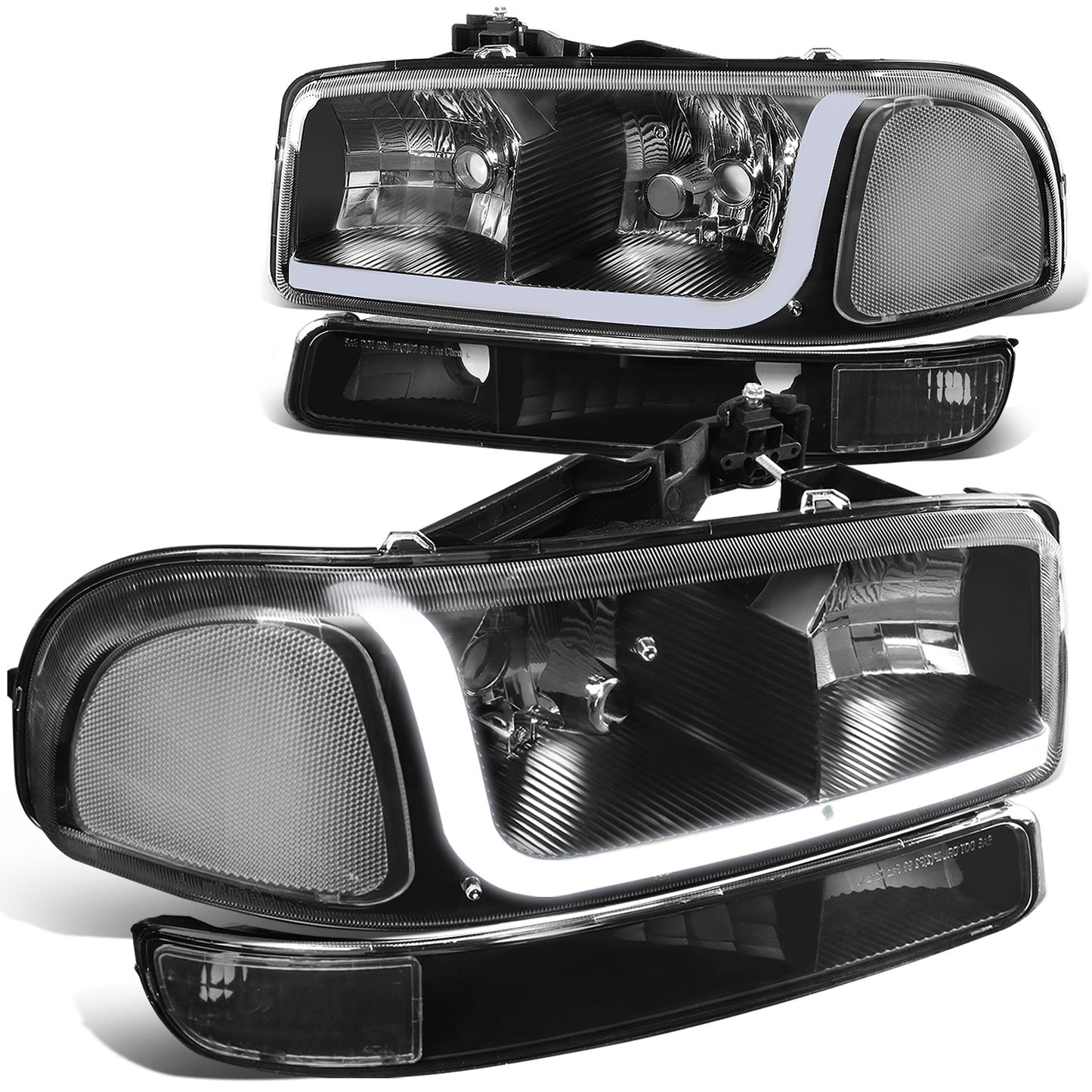 FAROS 99-07 GMC SIERRA 1500 / 01-07 GMC SIERRA 1500HD, SIERRA 2500HD, SIERRA 3500HD / 99-04 GMC SIERRA 2500 / 99-06 GMC YUKON / 00-06 GMC YUKON XL 1500, YUKON XL 2500 / 2001 GMC SIERRA C3 - DOES NOT FIT DENALI TRIMS / FITS 2007 CLASSIC MODELS ONLY - LED
