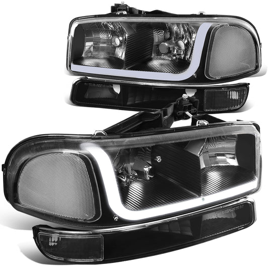 FAROS 99-07 GMC SIERRA 1500 / 01-07 GMC SIERRA 1500HD, SIERRA 2500HD, SIERRA 3500HD / 99-04 GMC SIERRA 2500 / 99-06 GMC YUKON / 00-06 GMC YUKON XL 1500, YUKON XL 2500 / 2001 GMC SIERRA C3 - DOES NOT FIT DENALI TRIMS / FITS 2007 CLASSIC MODELS ONLY - LED