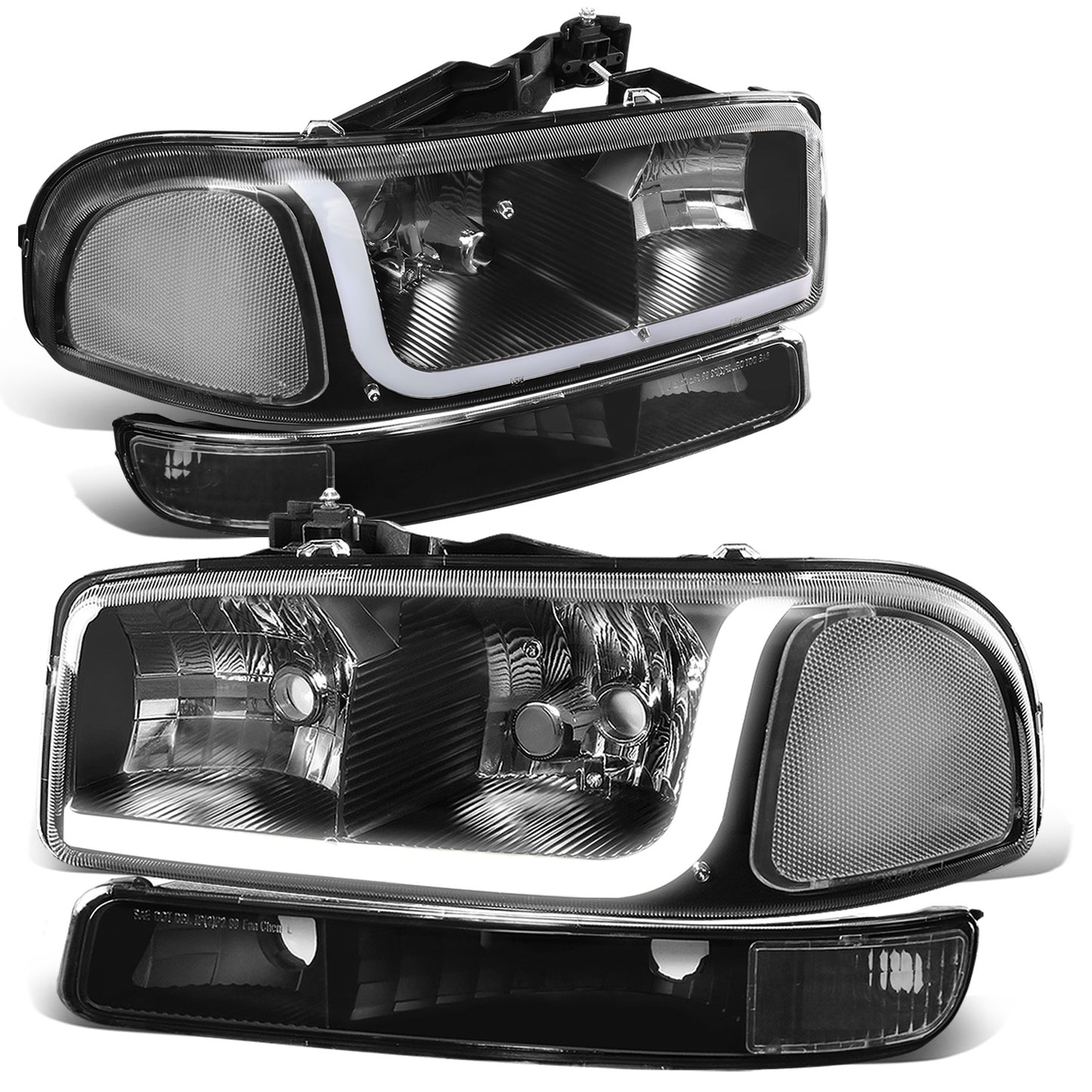FAROS 99-07 GMC SIERRA 1500 / 01-07 GMC SIERRA 1500HD, SIERRA 2500HD, SIERRA 3500HD / 99-04 GMC SIERRA 2500 / 99-06 GMC YUKON / 00-06 GMC YUKON XL 1500, YUKON XL 2500 / 2001 GMC SIERRA C3 - DOES NOT FIT DENALI TRIMS / FITS 2007 CLASSIC MODELS ONLY - LED