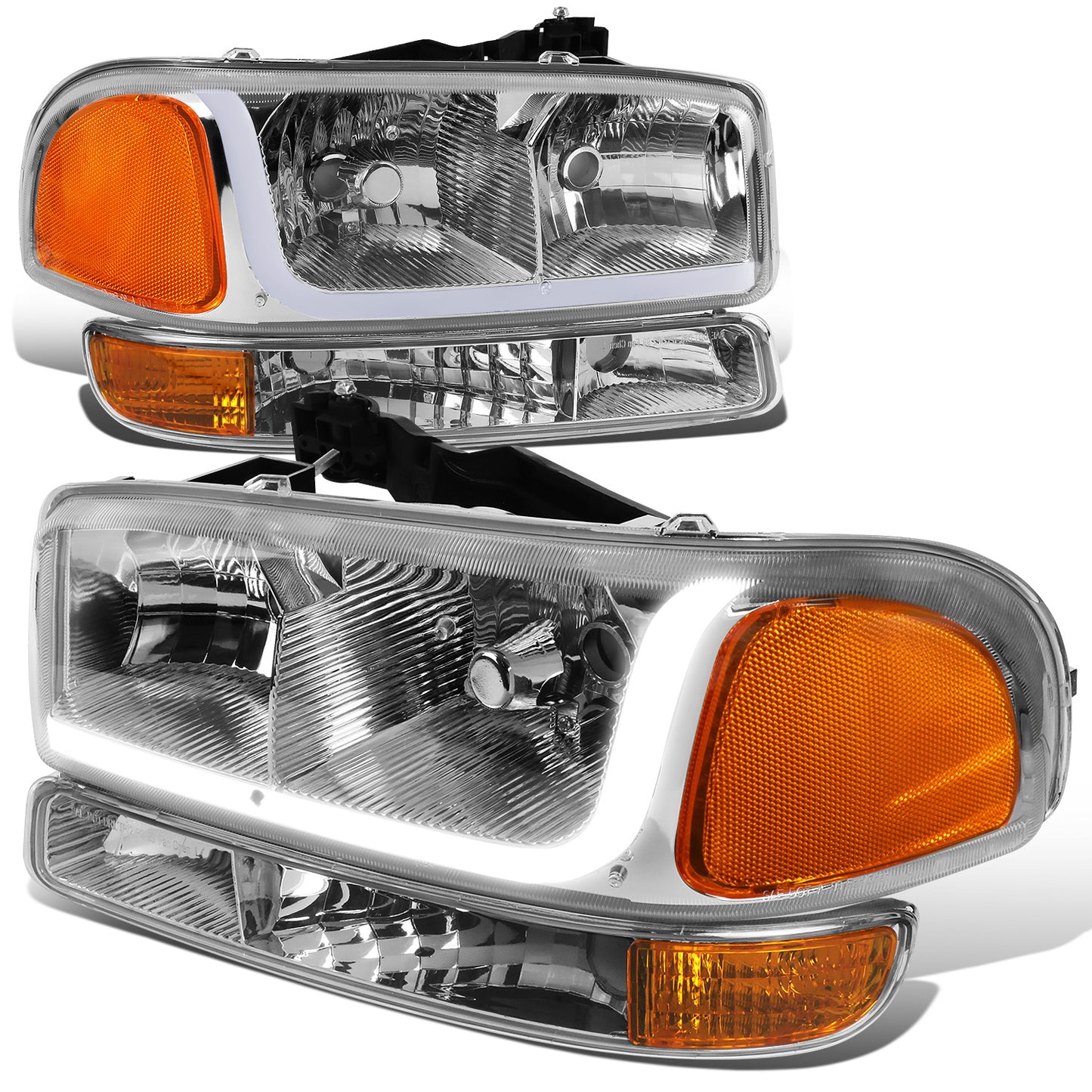 FAROS 99-07 GMC SIERRA 1500 / 01-07 GMC SIERRA 1500HD, SIERRA 2500HD, SIERRA 3500HD / 99-04 GMC SIERRA 2500 / 99-06 GMC YUKON / 00-06 GMC YUKON XL 1500, YUKON XL 2500 / 2001 GMC SIERRA C3 - DOES NOT FIT DENALI TRIMS / FITS 2007 CLASSIC MODELS ONLY - LED