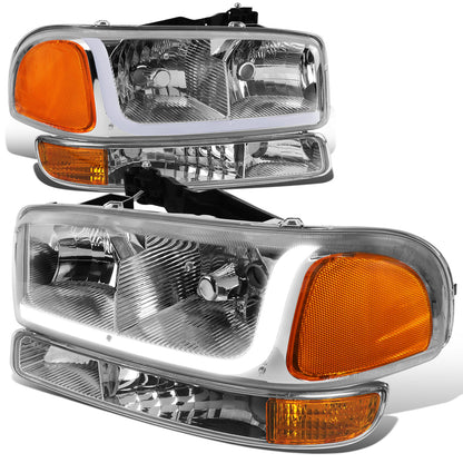 FAROS 99-07 GMC SIERRA 1500 / 01-07 GMC SIERRA 1500HD, SIERRA 2500HD, SIERRA 3500HD / 99-04 GMC SIERRA 2500 / 99-06 GMC YUKON / 00-06 GMC YUKON XL 1500, YUKON XL 2500 / 2001 GMC SIERRA C3 - DOES NOT FIT DENALI TRIMS / FITS 2007 CLASSIC MODELS ONLY - LED