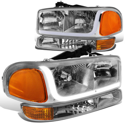 FAROS 99-07 GMC SIERRA 1500 / 01-07 GMC SIERRA 1500HD, SIERRA 2500HD, SIERRA 3500HD / 99-04 GMC SIERRA 2500 / 99-06 GMC YUKON / 00-06 GMC YUKON XL 1500, YUKON XL 2500 / 2001 GMC SIERRA C3 - DOES NOT FIT DENALI TRIMS / FITS 2007 CLASSIC MODELS ONLY - LED