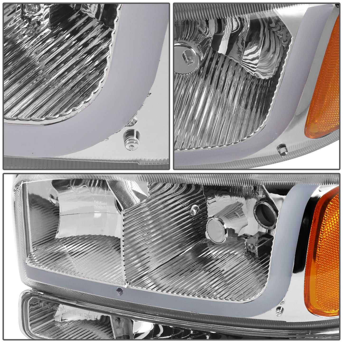 FAROS 99-07 GMC SIERRA 1500 / 01-07 GMC SIERRA 1500HD, SIERRA 2500HD, SIERRA 3500HD / 99-04 GMC SIERRA 2500 / 99-06 GMC YUKON / 00-06 GMC YUKON XL 1500, YUKON XL 2500 / 2001 GMC SIERRA C3 - DOES NOT FIT DENALI TRIMS / FITS 2007 CLASSIC MODELS ONLY - LED