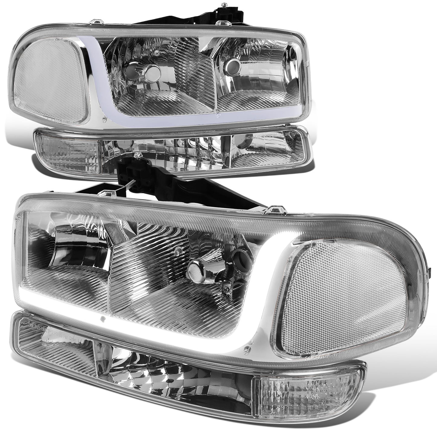 FAROS 99-07 GMC SIERRA 1500 / 01-07 GMC SIERRA 1500HD, SIERRA 2500HD, SIERRA 3500HD / 99-04 GMC SIERRA 2500 / 99-06 GMC YUKON / 00-06 GMC YUKON XL 1500, YUKON XL 2500 / 2001 GMC SIERRA C3 - DOES NOT FIT DENALI TRIMS / FITS 2007 CLASSIC MODELS ONLY - LED