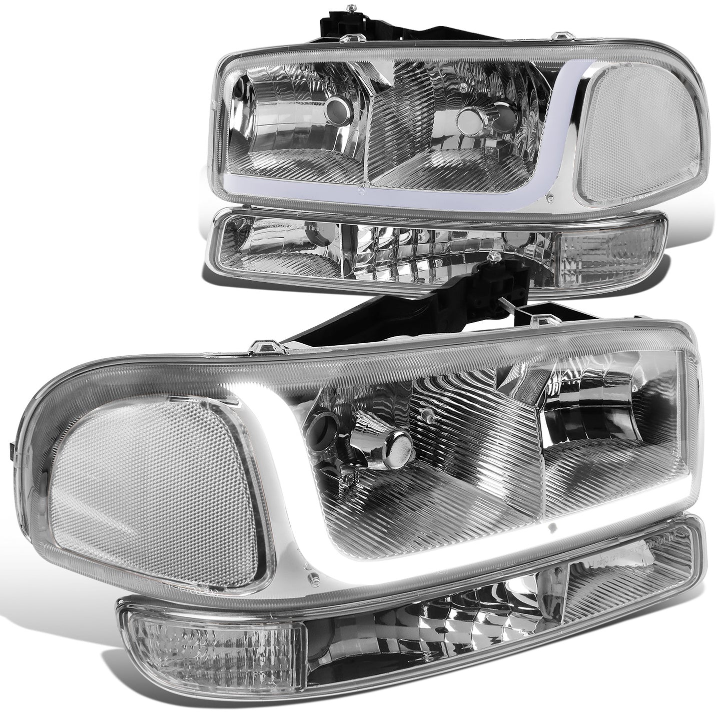 FAROS 99-07 GMC SIERRA 1500 / 01-07 GMC SIERRA 1500HD, SIERRA 2500HD, SIERRA 3500HD / 99-04 GMC SIERRA 2500 / 99-06 GMC YUKON / 00-06 GMC YUKON XL 1500, YUKON XL 2500 / 2001 GMC SIERRA C3 - DOES NOT FIT DENALI TRIMS / FITS 2007 CLASSIC MODELS ONLY - LED