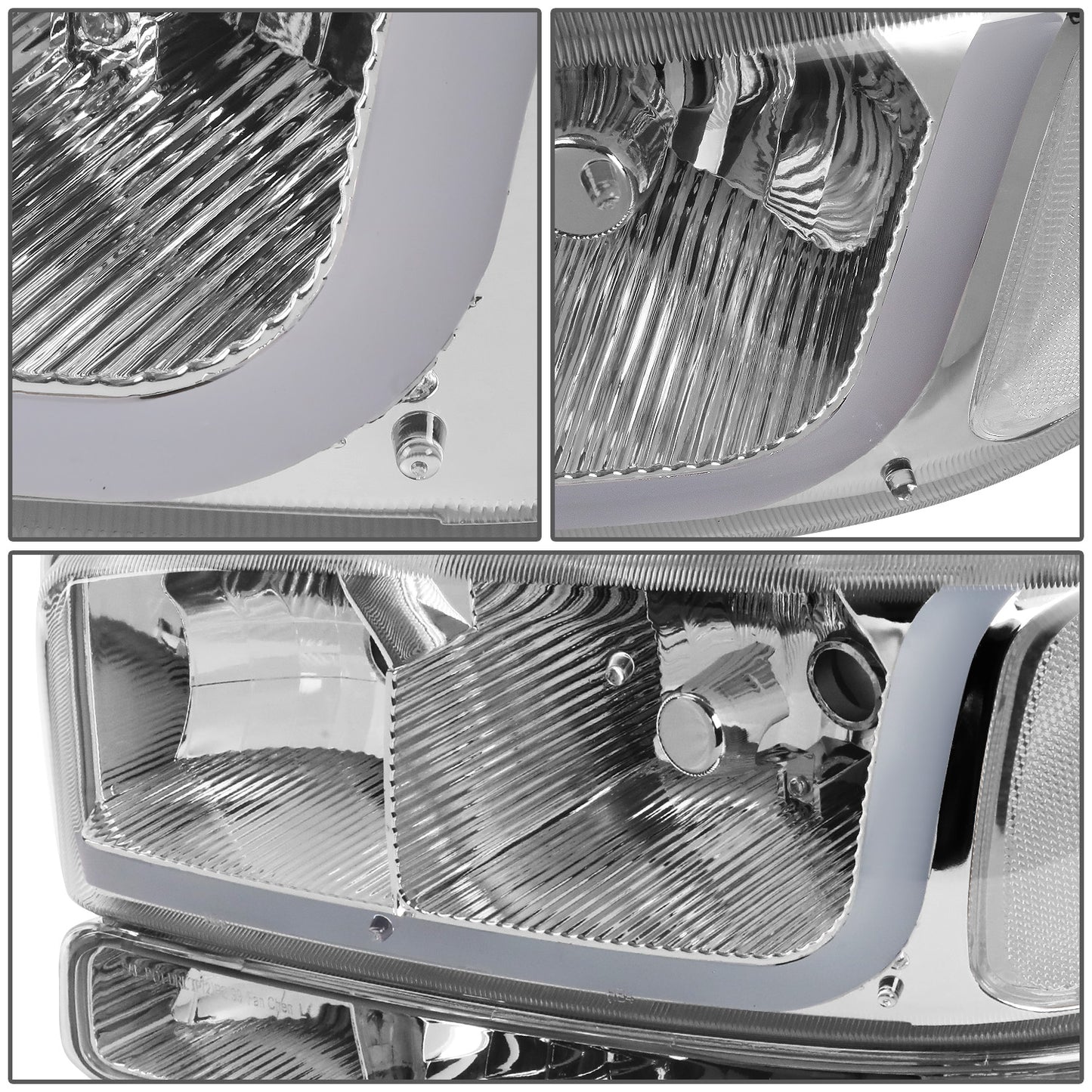 FAROS 99-07 GMC SIERRA 1500 / 01-07 GMC SIERRA 1500HD, SIERRA 2500HD, SIERRA 3500HD / 99-04 GMC SIERRA 2500 / 99-06 GMC YUKON / 00-06 GMC YUKON XL 1500, YUKON XL 2500 / 2001 GMC SIERRA C3 - DOES NOT FIT DENALI TRIMS / FITS 2007 CLASSIC MODELS ONLY - LED