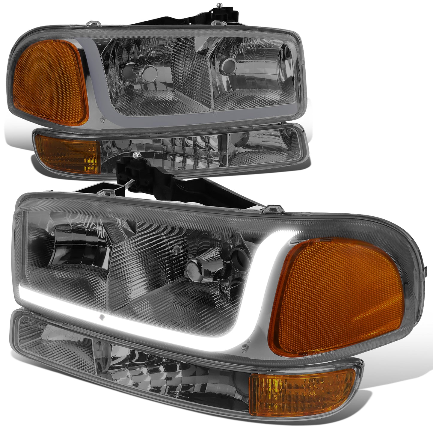 FAROS 99-07 GMC SIERRA 1500 / 01-07 GMC SIERRA 1500HD, SIERRA 2500HD, SIERRA 3500HD / 99-04 GMC SIERRA 2500 / 99-06 GMC YUKON / 00-06 GMC YUKON XL 1500, YUKON XL 2500 / 2001 GMC SIERRA C3 - DOES NOT FIT DENALI TRIMS / FITS 2007 CLASSIC MODELS ONLY - LED