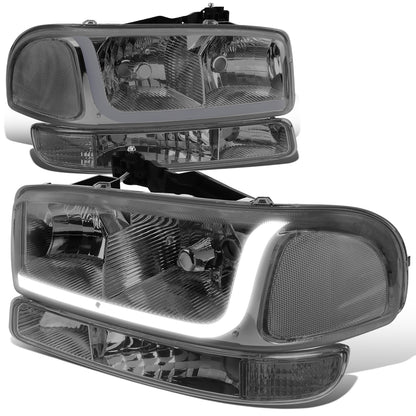 FAROS 99-07 GMC SIERRA 1500 / 01-07 GMC SIERRA 1500HD, SIERRA 2500HD, SIERRA 3500HD / 99-04 GMC SIERRA 2500 / 99-06 GMC YUKON / 00-06 GMC YUKON XL 1500, YUKON XL 2500 / 2001 GMC SIERRA C3 - DOES NOT FIT DENALI TRIMS / FITS 2007 CLASSIC MODELS ONLY - LED