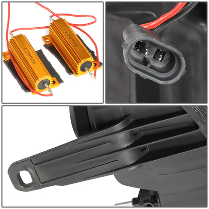 FAROS 07-13 GMC SIERRA 1500 / 07-14 GMC SIERRA 2500, 3500 - DOES NOT FIT 2007 CLASSIC STYLES - C-BAR LED DRL - SEQUENTIAL LED - BLACK HOUSING / AMBER CORNER