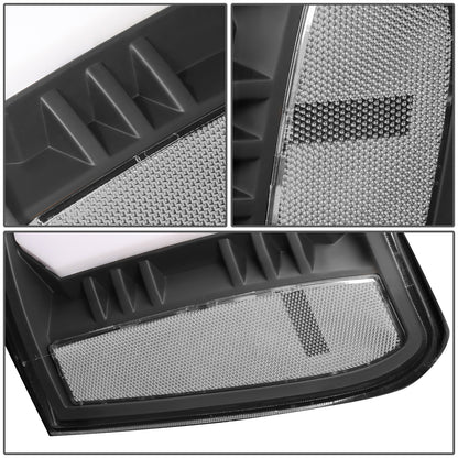 FAROS 07-13 GMC SIERRA 1500 / 07-14 GMC SIERRA 2500, 3500 - DOES NOT FIT 2007 CLASSIC STYLES - C-BAR LED DRL - SEQUENTIAL LED - BLACK HOUSING / CLEAR CORNER