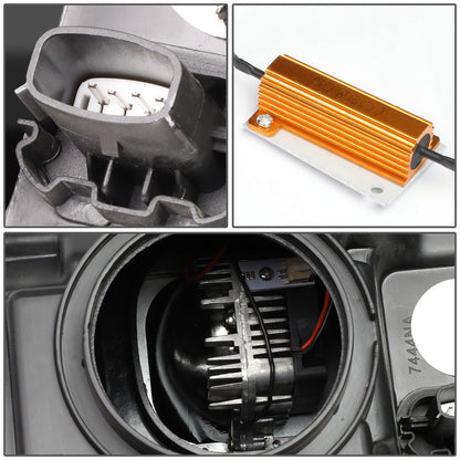 FAROS 18-20 FORD F-150 - FITS MODELS WITH HALOGEN HEADLIGHTS ONLY - SEQUENTIAL LED DRL RING - PROJECTOR HIGH / LOW BEAM - BLACK HOUSING / CLEAR CORNER - 194 MARKER - REUSE FACTORY BULB