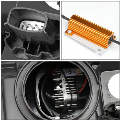 FAROS 18-20 FORD F-150 - FITS MODELS WITH HALOGEN HEADLIGHTS ONLY - SEQUENTIAL LED DRL RING - PROJECTOR HIGH / LOW BEAM - CHROME HOUSING / AMBER CORNER - 194 MARKER - REUSE FACTORY BULB