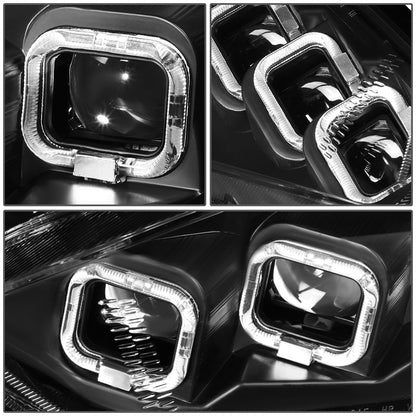 FAROS 15-18 FORD FOCUS - FITS MODELS WITH HALOGEN HEADLIGHTS ONLY - FITS MODELS WITHOUT LED DRL - SEQUENTIAL HALO - PROJECTOR HIGH / LOW BEAM - BLACK HOUSING / AMBER CORNER
