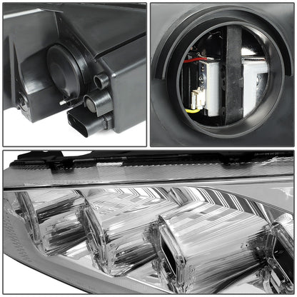 FAROS 15-18 FORD FOCUS - FITS MODELS WITH HALOGEN HEADLIGHTS ONLY - FITS MODELS WITHOUT LED DRL - SEQUENTIAL HALO - PROJECTOR HIGH / LOW BEAM - CHROME HOUSING / AMBER CORNER