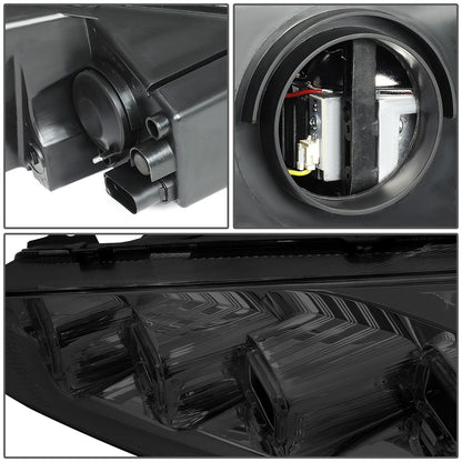 FAROS 15-18 FORD FOCUS - FITS MODELS WITH HALOGEN HEADLIGHTS ONLY - FITS MODELS WITHOUT LED DRL - SEQUENTIAL HALO - PROJECTOR HIGH / LOW BEAM - SMOKE HOUSING / AMBER CORNER