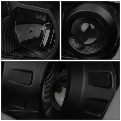 FAROS 08-17 TOYOTA SEQUOIA / 07-13 TOYOTA TUNDRA - FITS MODELS WITHOUT LEVEL ADJUSTER - DRL LIGHT BAR WILL REQUIRE WIRING TO EXISTING HARNESS - LED DRL - PROJECTOR - BLACK HOUSING / SMOKE LENS / AMBER CORNER - H1 LOW BEAM / H1 HIGH BEAM