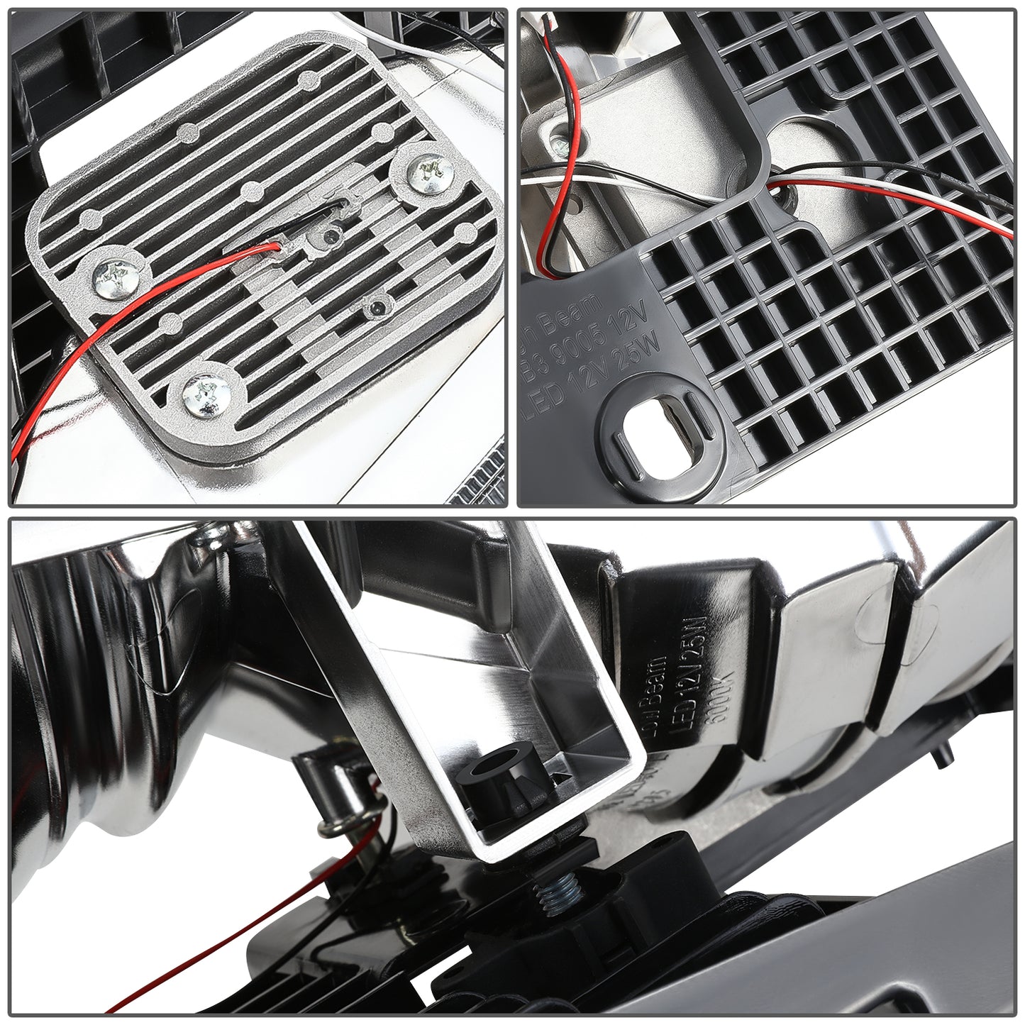 FAROS CLEAR LENS,AMBER REFLECTOR,BLACK HOUSING - 8PCS - LED BAR - 92-93 CHEVROLET BLAZER / 88-93 CHEVROLET C1500 / 92-93 CHEVROLET C1500 SUBURBAN / 88-93 CHEVROLET C2500 / 92-93 CHEVROLET C2500 SUBURBAN / 88-93 CHEVROLET C3500 / 88-93 CHEVROLET K1500 /