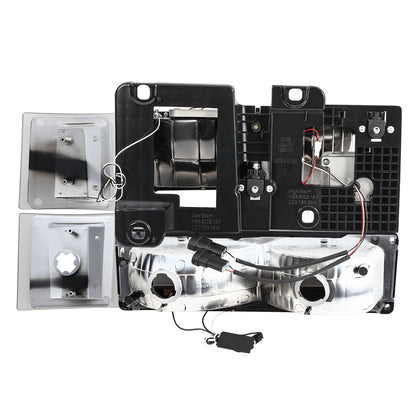 FAROS CLEAR LENS,AMBER REFLECTOR,CHROME HOUSING - 8PCS - LED BAR - 94 CHEVROLET BLAZER / 94-99 CHEVROLET C1500 / 94-99 CHEVROLET C1500 SUBURBAN / 94-00 CHEVROLET C2500 / 94-99 CHEVROLET C2500 SUBURBAN / 94-00 CHEVROLET C3500 / 94-99 CHEVROLET K1500 /