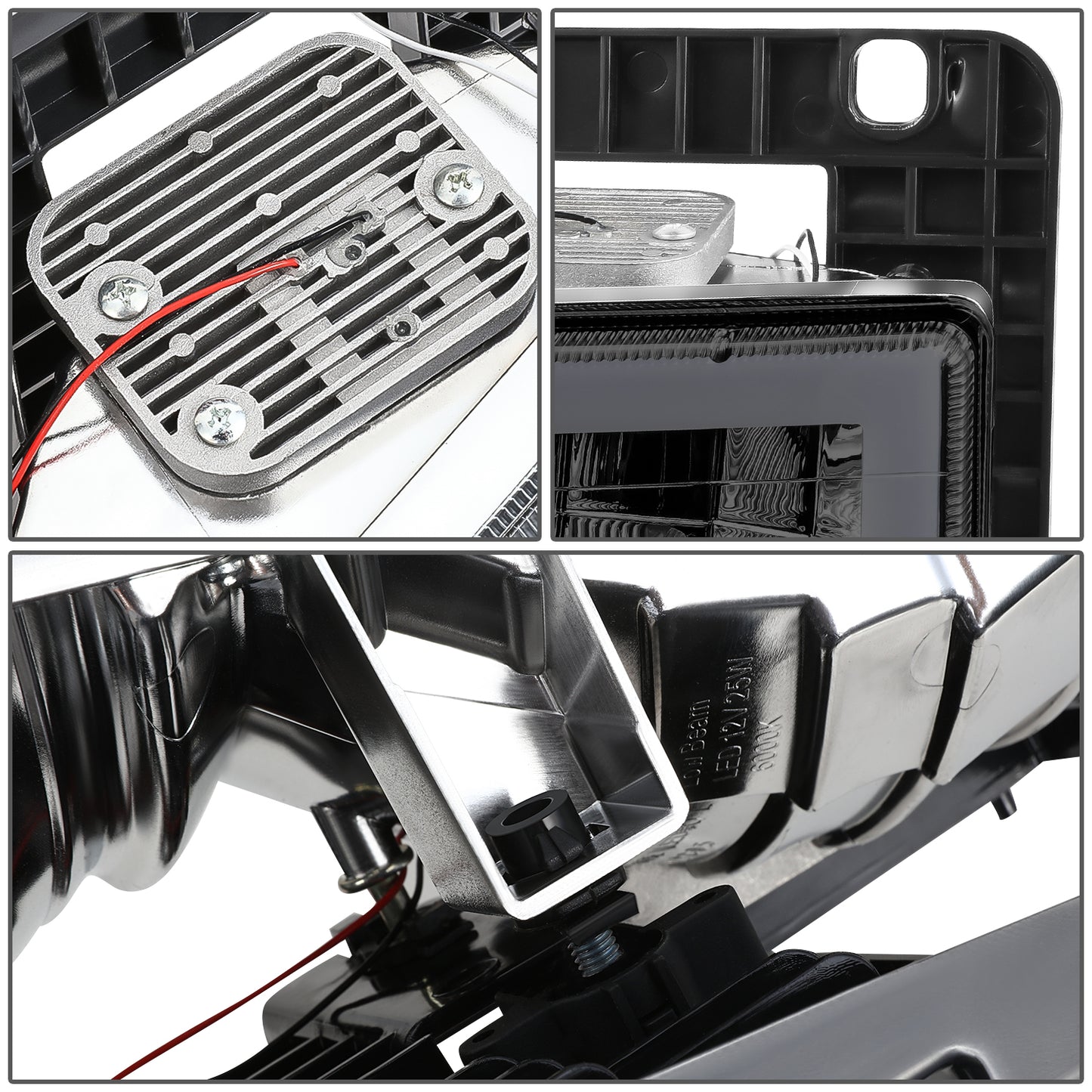 FAROS SMOKE LENS,AMBER REFLECTOR,CHROME HOUSING - 8PCS - LED BAR - 94 CHEVROLET BLAZER / 94-99 CHEVROLET C1500 / 94-99 CHEVROLET C1500 SUBURBAN / 94-00 CHEVROLET C2500 / 94-99 CHEVROLET C2500 SUBURBAN / 94-00 CHEVROLET C3500 / 94-99 CHEVROLET K1500 /