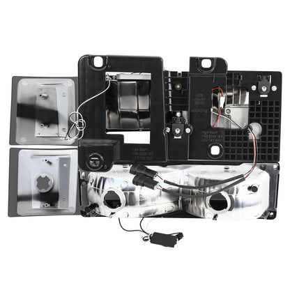 FAROS SMOKE LENS,AMBER REFLECTOR,CHROME HOUSING - 8PCS - LED BAR - 94 CHEVROLET BLAZER / 94-99 CHEVROLET C1500 / 94-99 CHEVROLET C1500 SUBURBAN / 94-00 CHEVROLET C2500 / 94-99 CHEVROLET C2500 SUBURBAN / 94-00 CHEVROLET C3500 / 94-99 CHEVROLET K1500 /