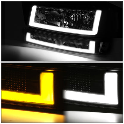 FAROS CLEAR LENS,CLEAR REFLECTOR,CHROME HOUSING - 4PCS - LED BAR - 03-14 CHEVROLET EXPRESS 1500 / 03-23 CHEVROLET EXPRESS 2500 / 03-23 CHEVROLET EXPRESS 3500 / 09-22 CHEVROLET EXPRESS 4500 / 03-14 GMC SAVANA 1500 / 03-23 GMC SAVANA 2500 / 03-23 GMC SAVANA