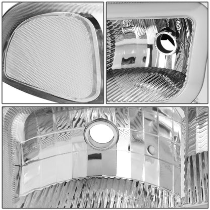 FAROS 00-06 GMC YUKON / 01-06 GMC YUKON XL 1500 / 02-06 GMC SIERRA 1500 / 2007 GMC SIERRA 1500 CLASSIC - FITS DENALI MODELS ONLY - LED DRL - CHROME HOUSING / CLEAR CORNER - 9005 LOW BEAM / 9005 HIGH BEAM