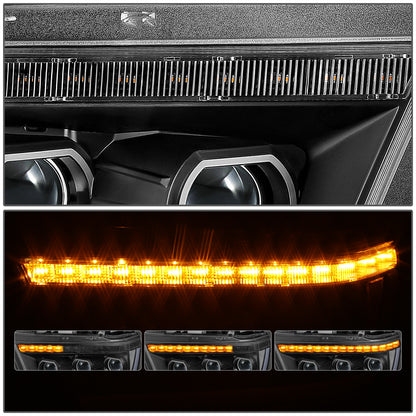 FAROS RAM 1500 2019-2024 - WITH FACTORY HALOGEN HEADLIGHTS - OE STYLE - 9005 HIGH / H11 LOW / 12961 MARKER - BLACK HOUSING / CLEAR CORNER